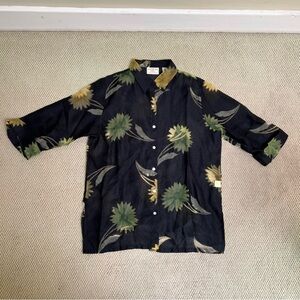 Vintage Sheer Button Down